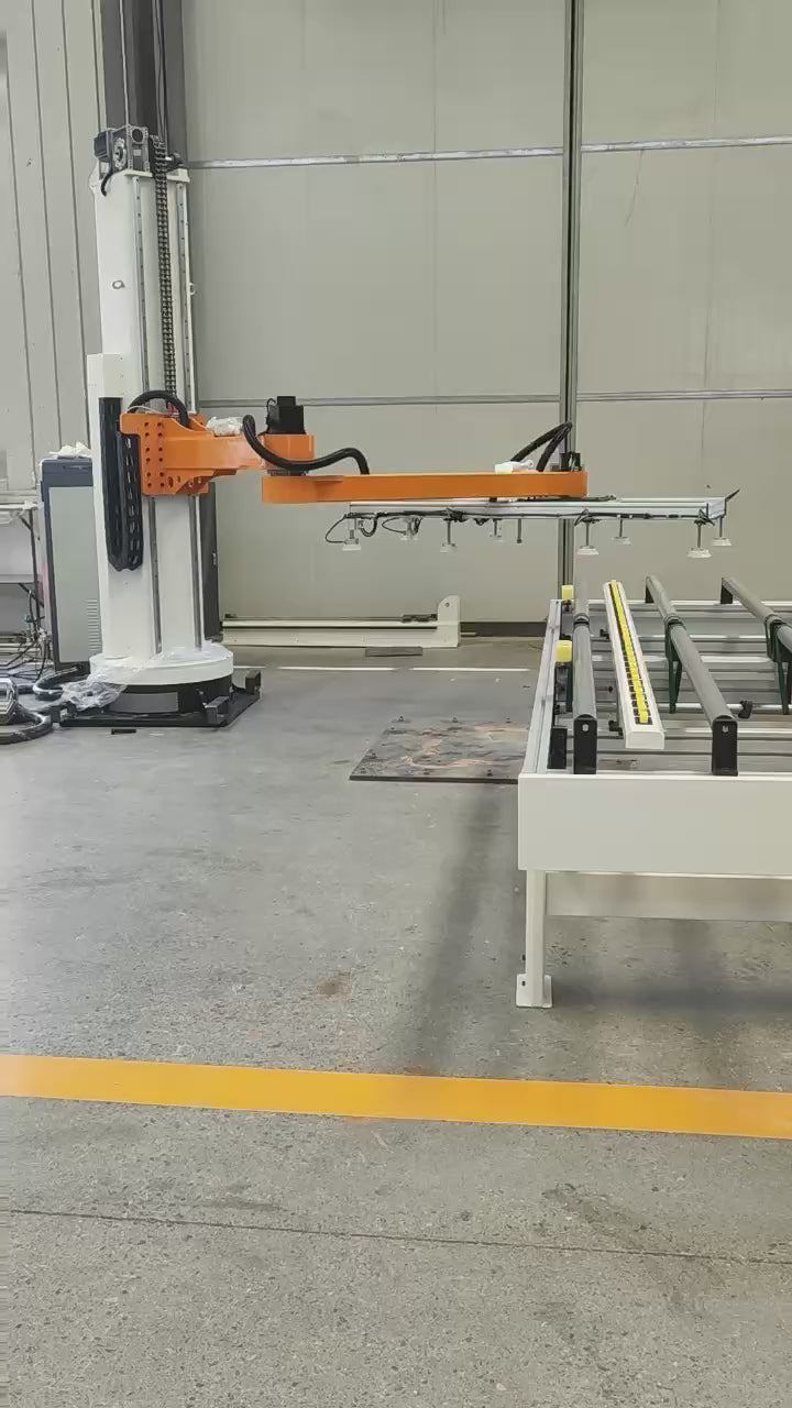 Rotating column manipulator pillar scara robot Palletizer-Video-1