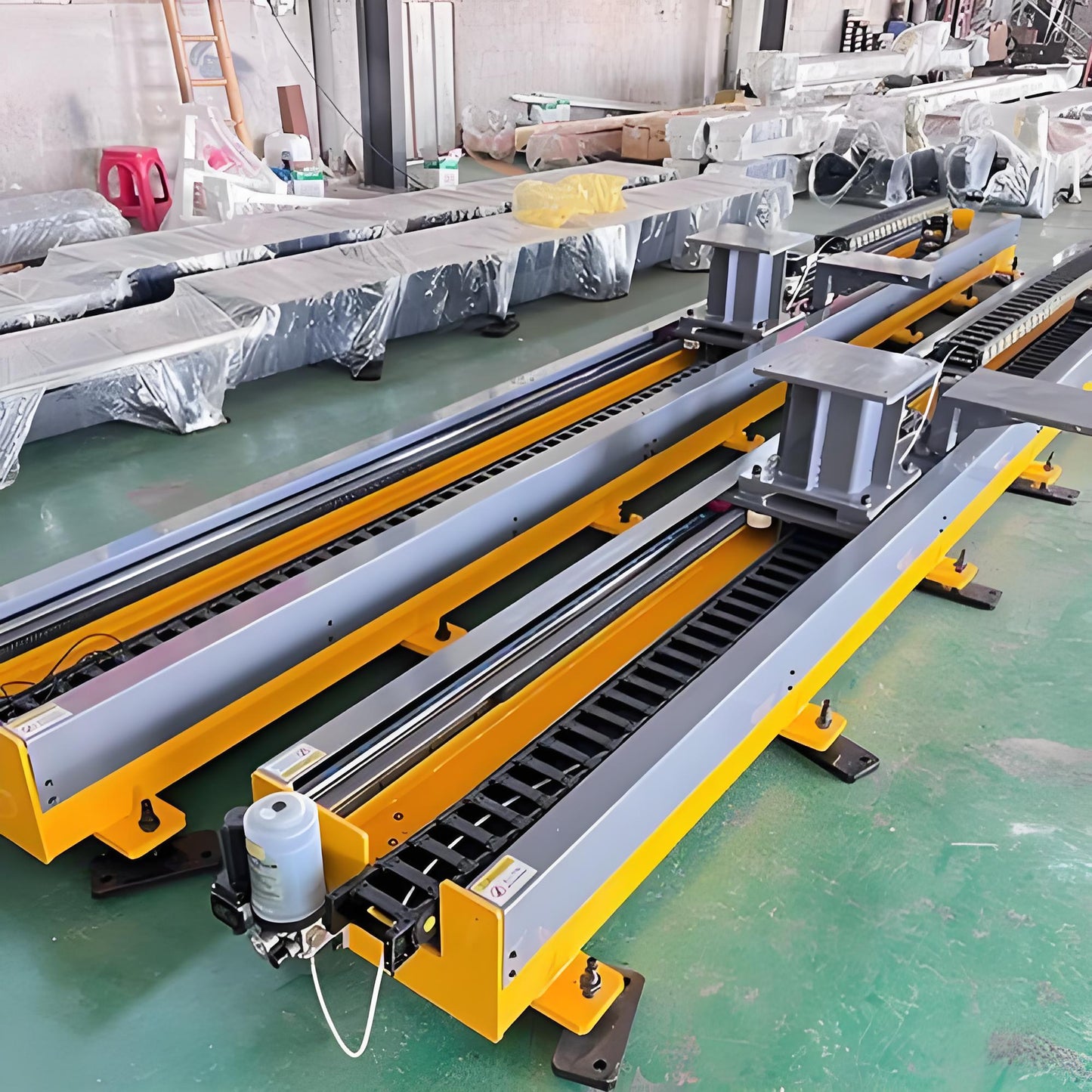 Rails linéaires au sol à 7 axes pour robot collaboratif